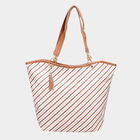 Women's Tan Polyurethane Tote Bag, , small image number null