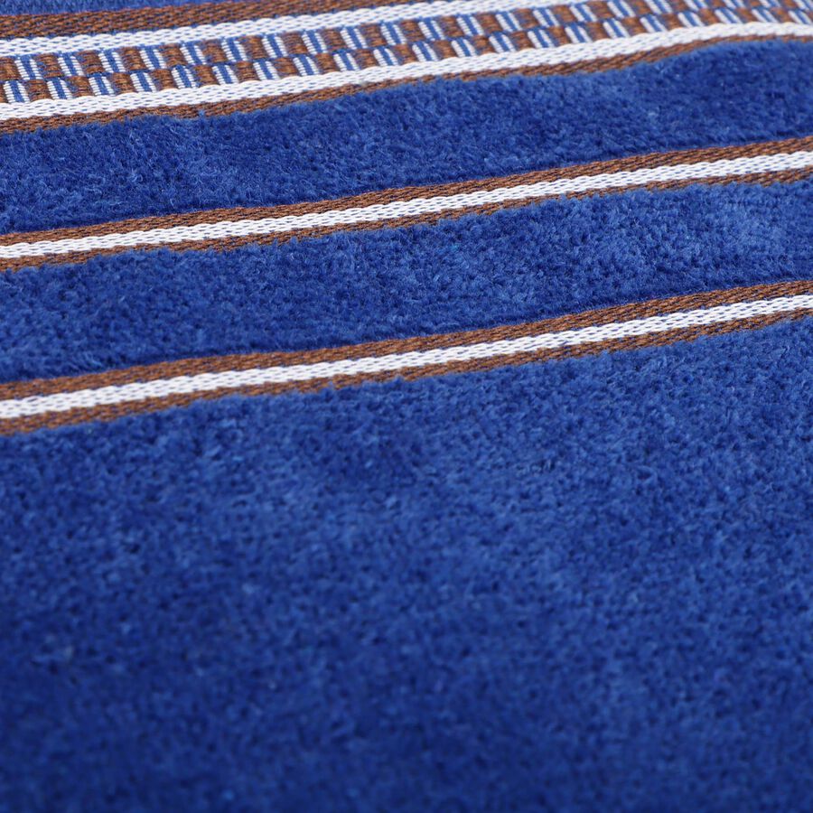 370 GSM Blue Cotton Bath Towel, , large image number null