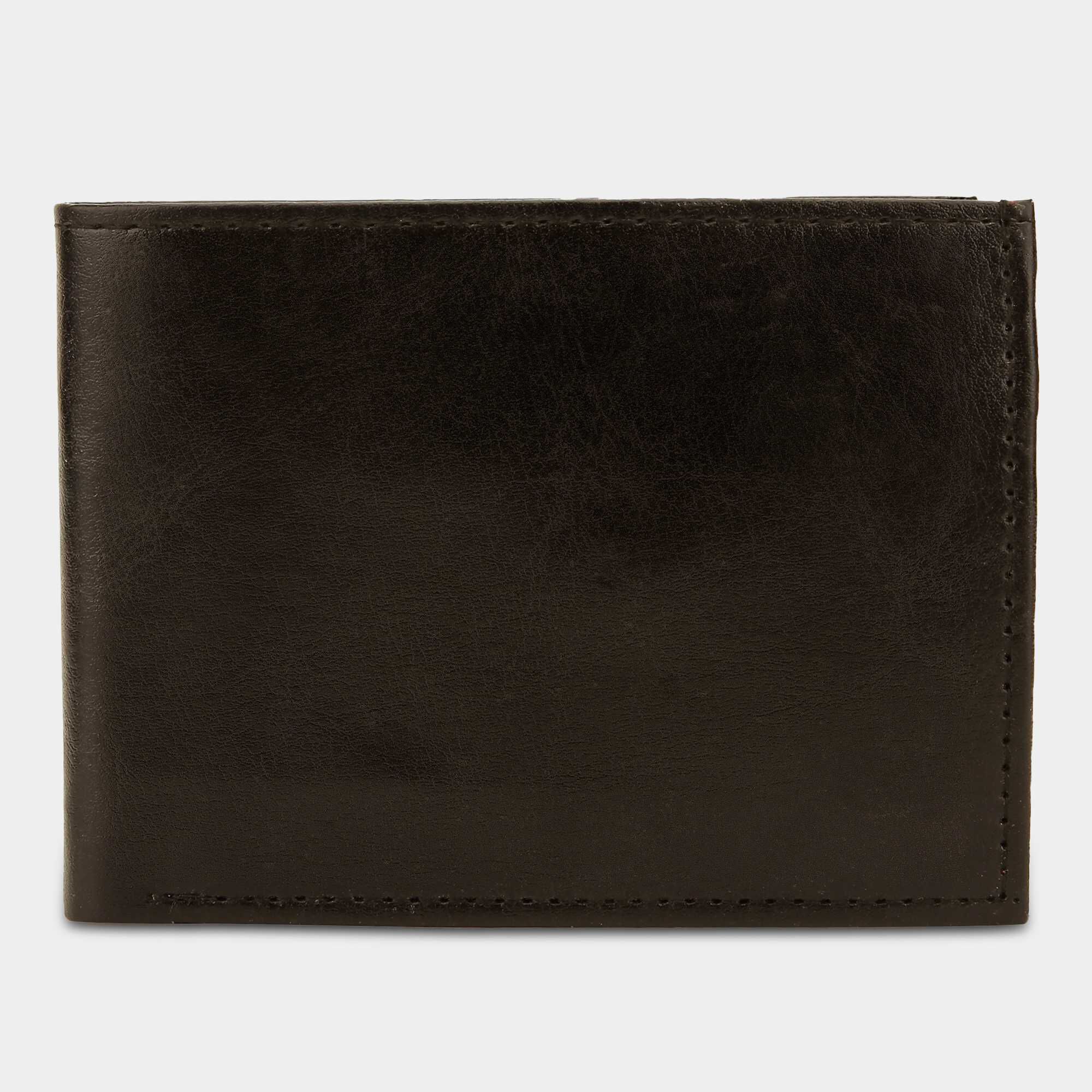 Black Tie                         Men's Brown Polyurethane Wallet