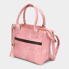 Women's Pink Polyurethane Sling Bag, , small image number null