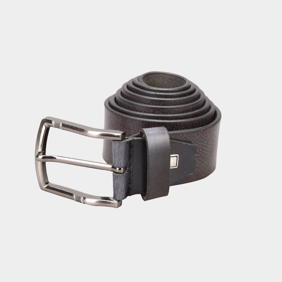 Men's Leather Casual Belt, Size 40, Smooth/Plain, , large image number null