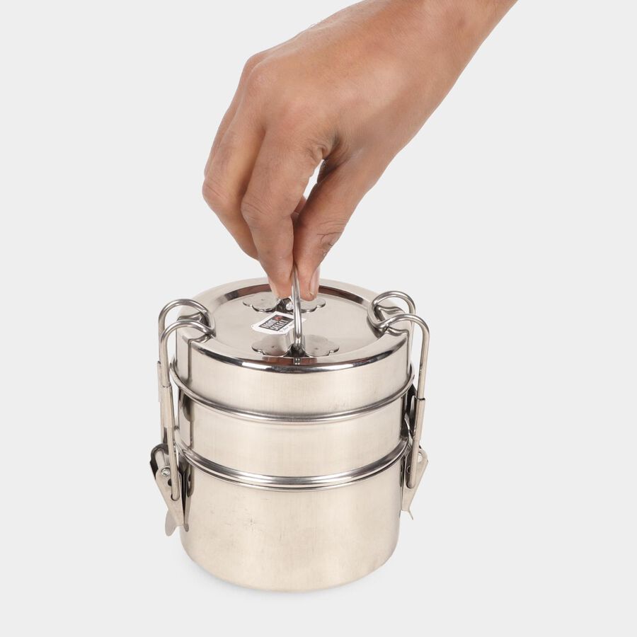 Steel Lunch Box - 2 Containers, , large image number null