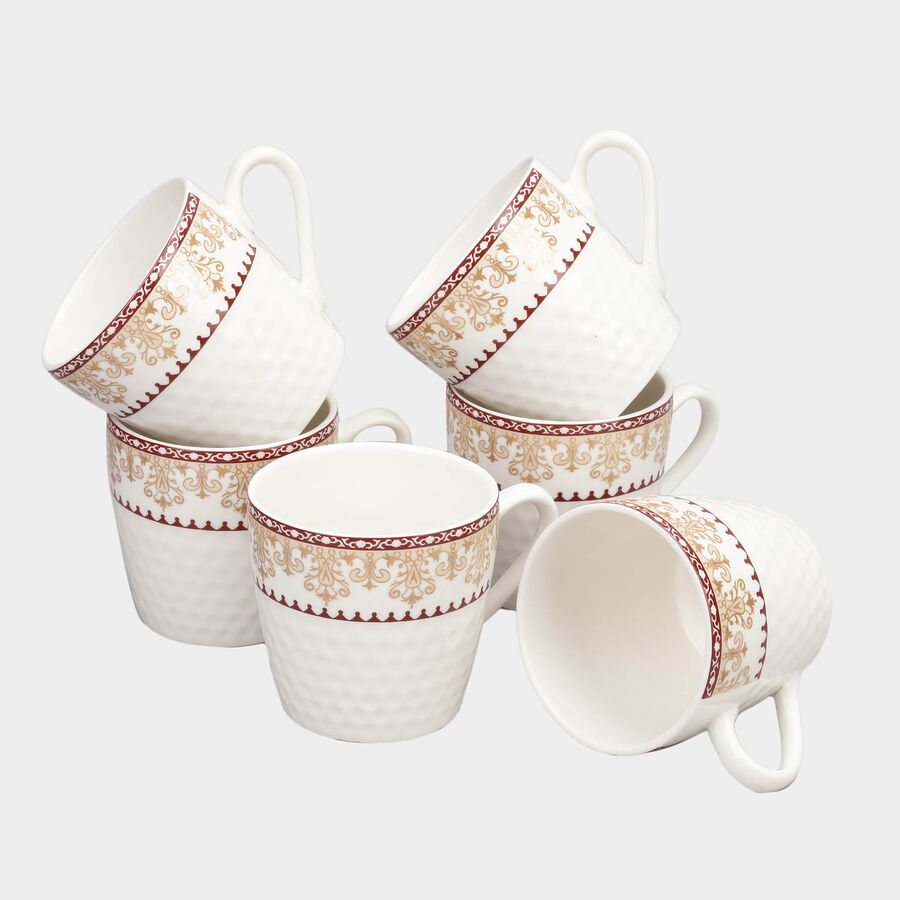 180 ml Bone China Mug Set of 6, , large image number null