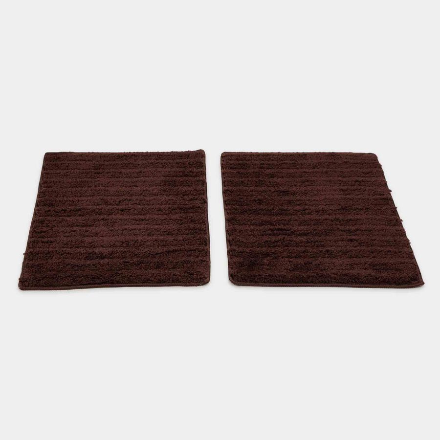 Anti-Skid Brown Polyester Bath Mat, , large image number null