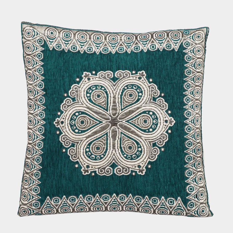 Green Polyester Cushion Cover, , large image number null