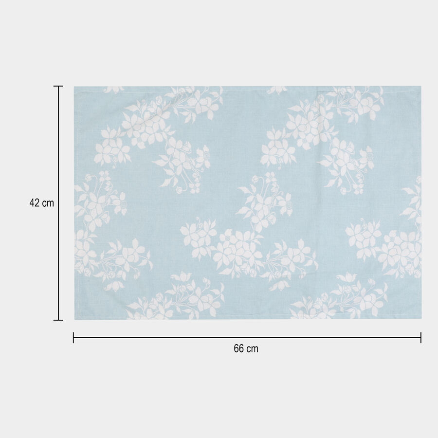 Blue Cotton Single Bedsheet, , large image number null