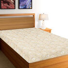 Beige Floral Printed Single Bedsheet, , small