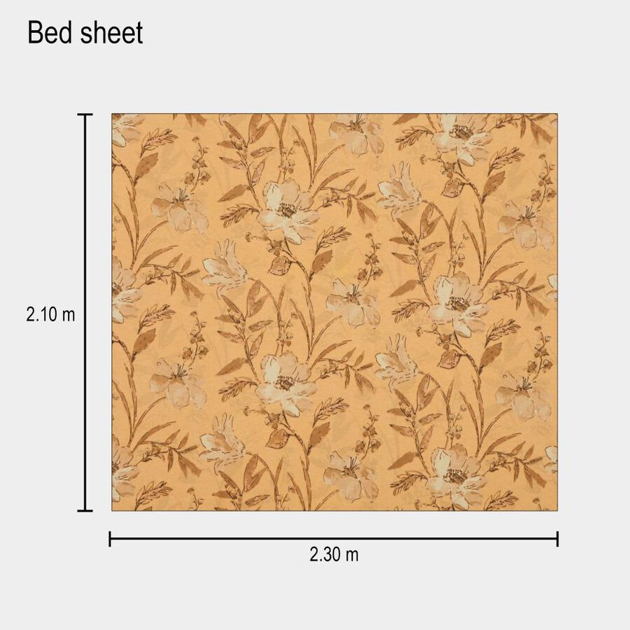 120 GSM Pink Polycotton Double Bedsheet, , large image number null