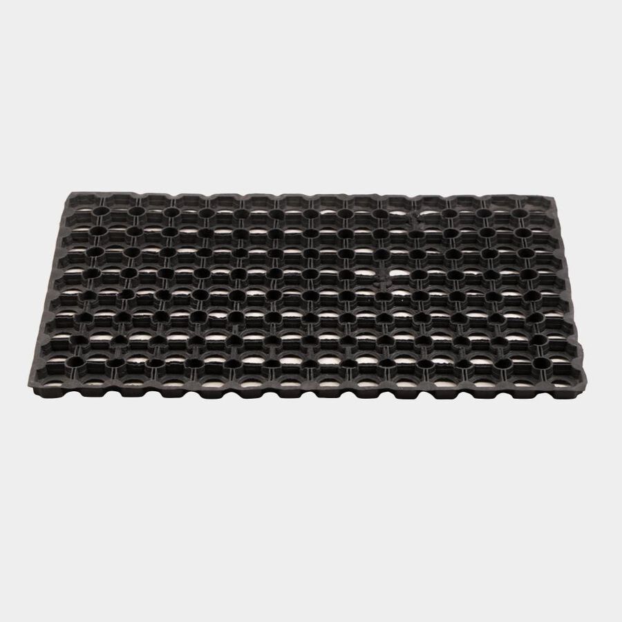 Anti-Skid Black Rubber Door Mat, , large