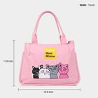 Women's Pink Polyurethane Tote Bag, , small image number null