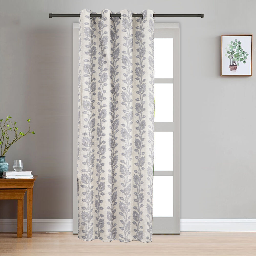 Home Beautiful                         7ft. Light Grey Polyester Curtain