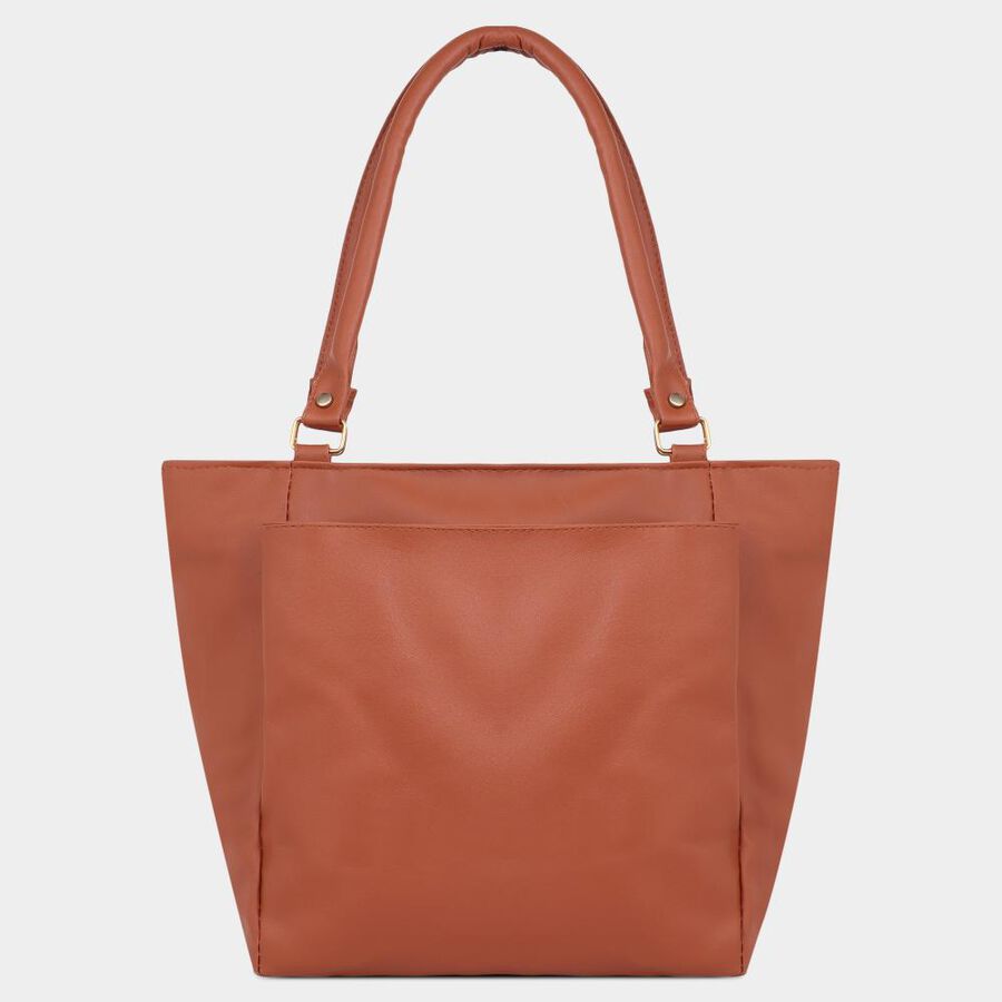 Women's Tan Polyurethane Hand Bag, , large image number null