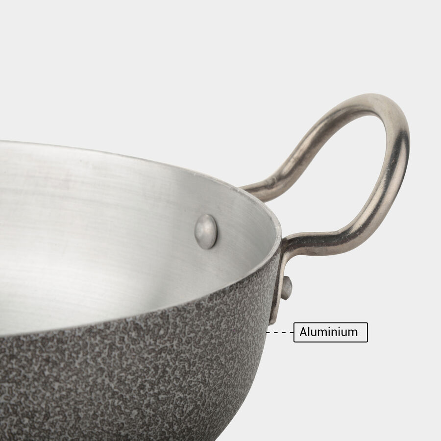 Aluminium Kadhai - 9 in. (1.5L), , large image number null