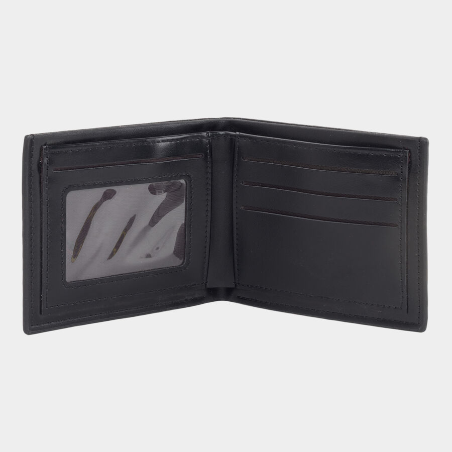 Men PU Black Wallet, , large image number null