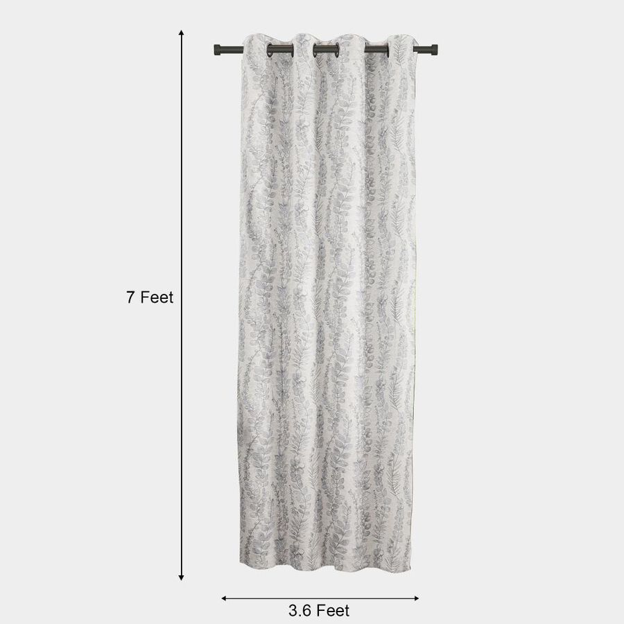 7ft. Light Grey Microfiber Door Curtain, , large image number null