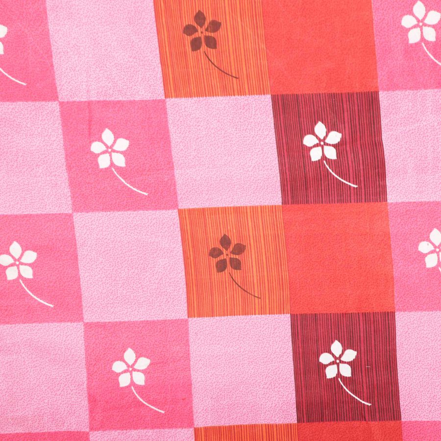 Pink Microfiber Single Bedsheet, , large image number null