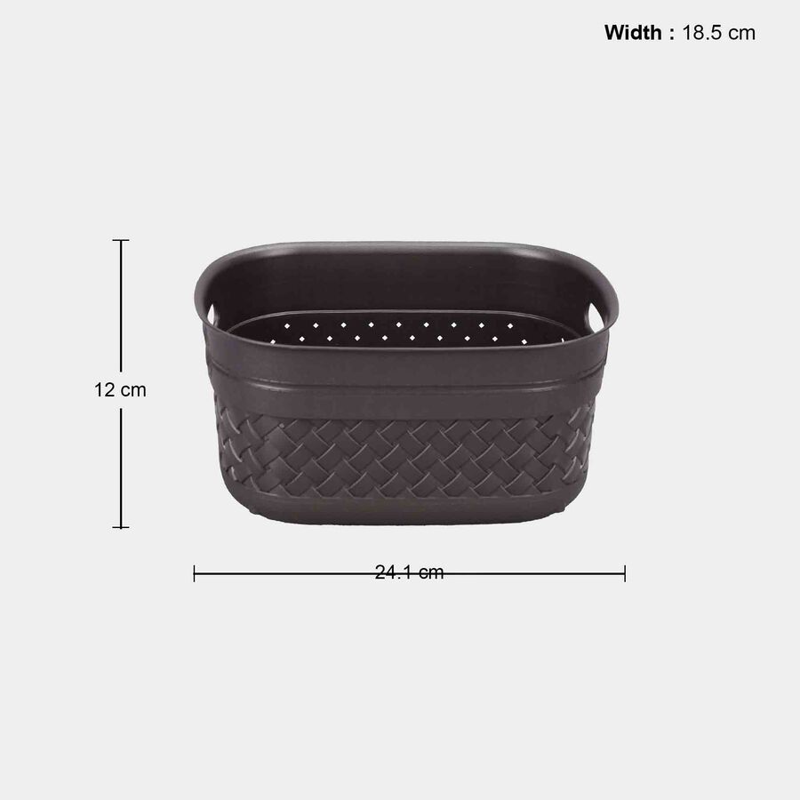 Brown Small Plastic Basket, , large image number null