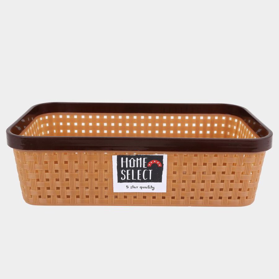 Brown Plastic Basket, , large image number null