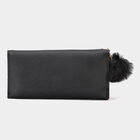 Women's Black Polyurethane Hand Pouch, , small image number null