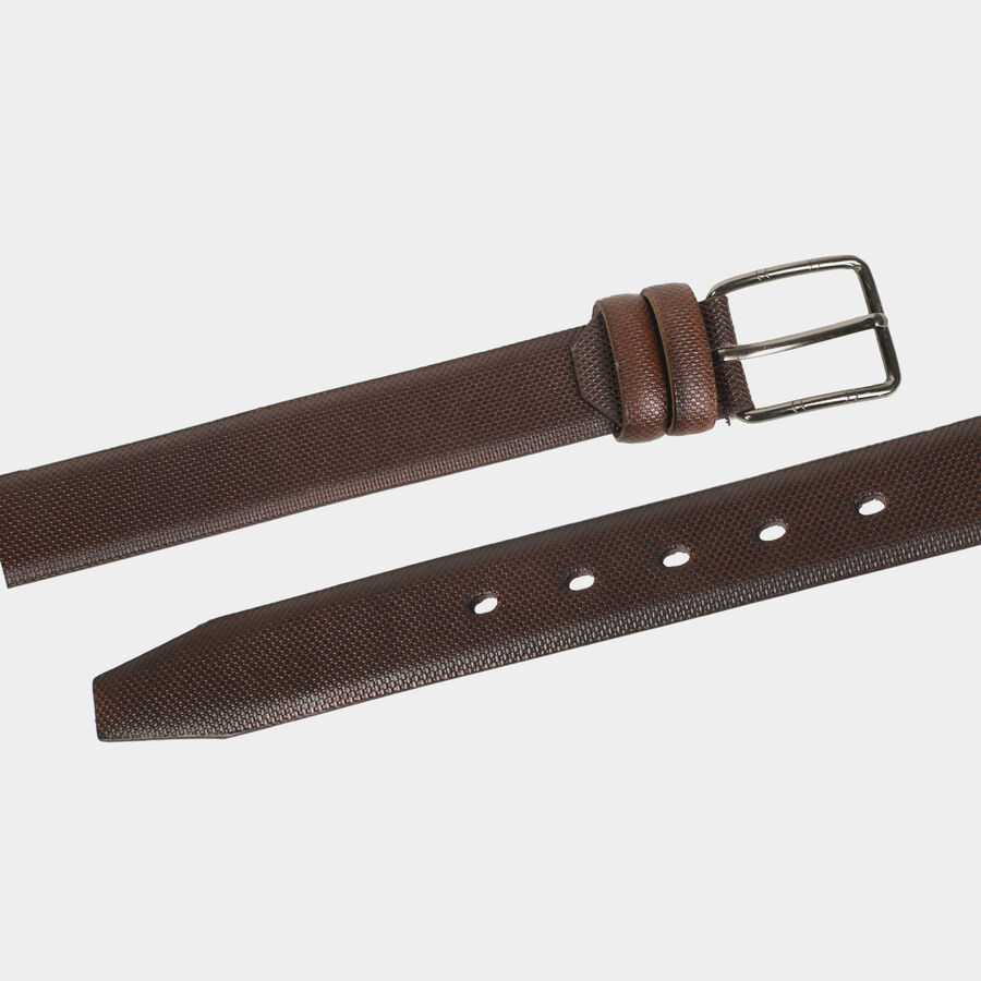 Men's Brown Polyurethane Formal Belt, , large image number null