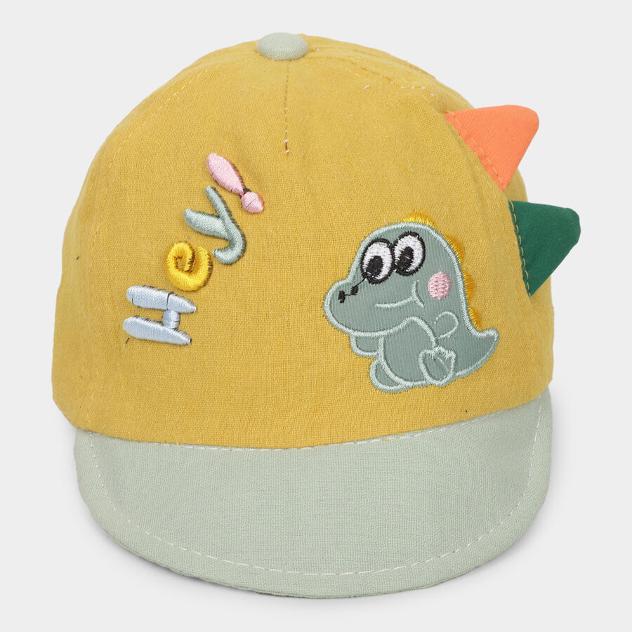 Kid's Yellow Fabric Cap, , large image number null