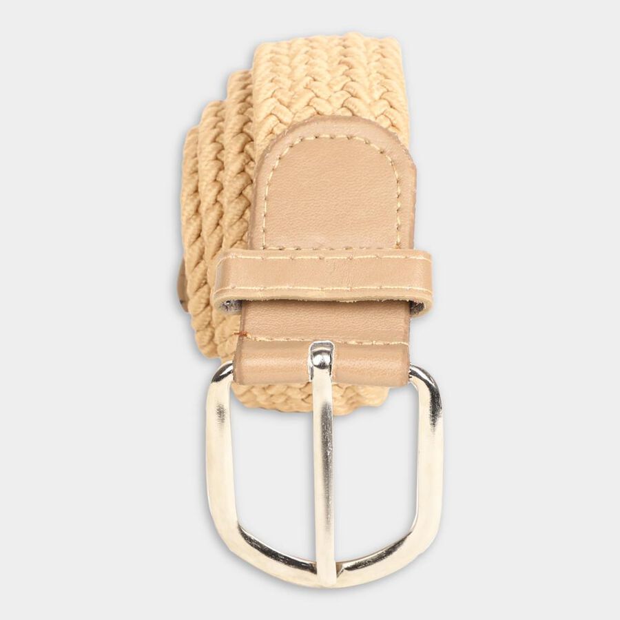 Women's Beige Nylon And Polyester Belt, , large image number null