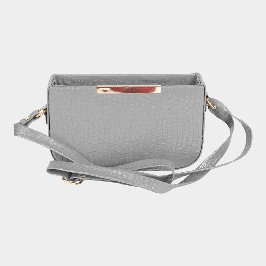 Women's Polyurethane Zipper Sling Bag, , large image number null