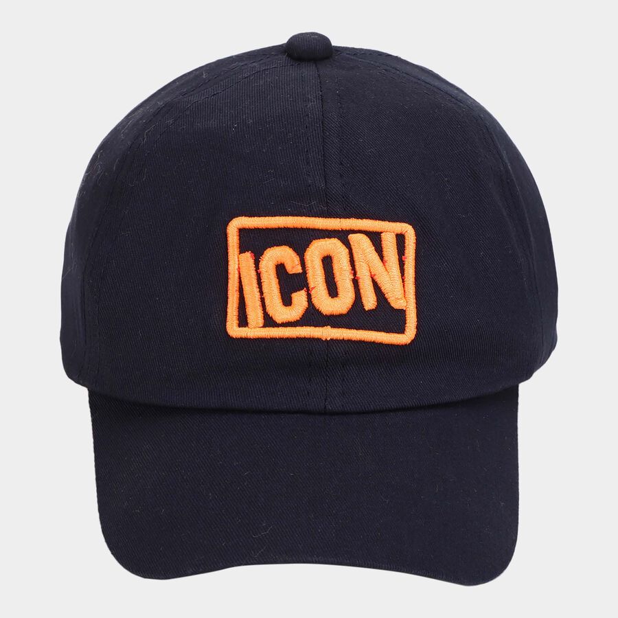 Kids' Navy Blue Canvas Cap, , large image number null
