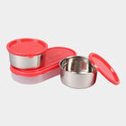 Steel Lunch Box, 3 Containers and 1 Bag, , small image number null