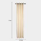 7ft. Cream Microfiber Door Curtain, , small image number null