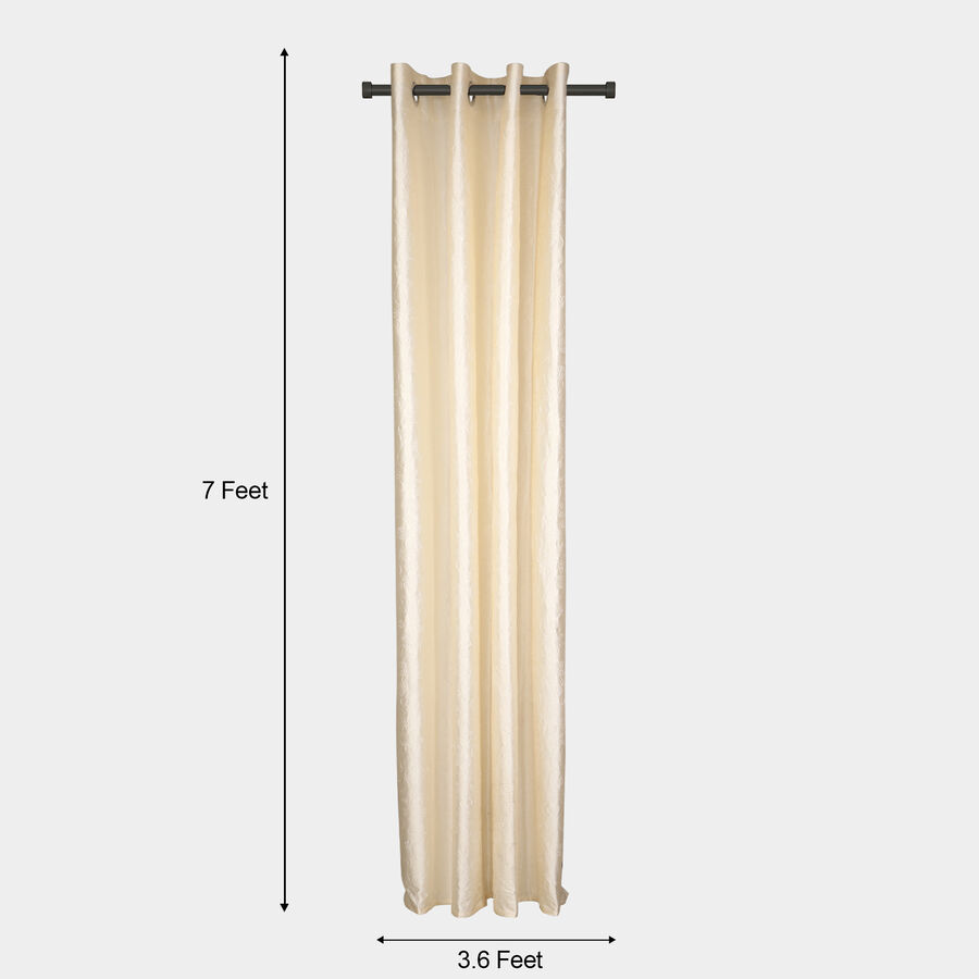 7ft. Cream Microfiber Door Curtain, , large image number null