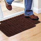Anti-Skid Brown Polyester Bath Mat, , small image number null