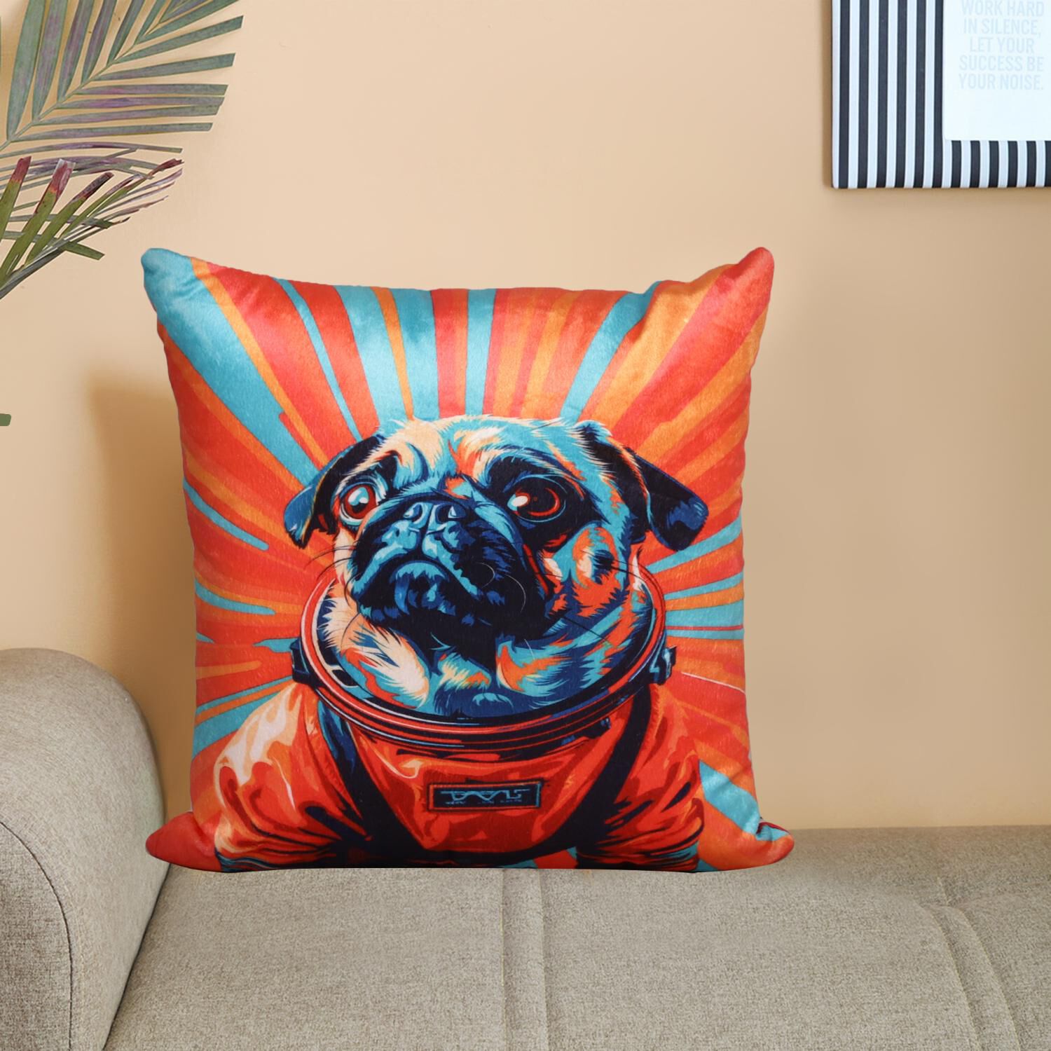 Home Beautiful                         Orange Polyester Cushion