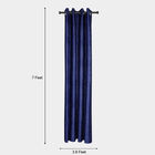 7ft. Dark Blue Microfiber Door Curtain, , small image number null