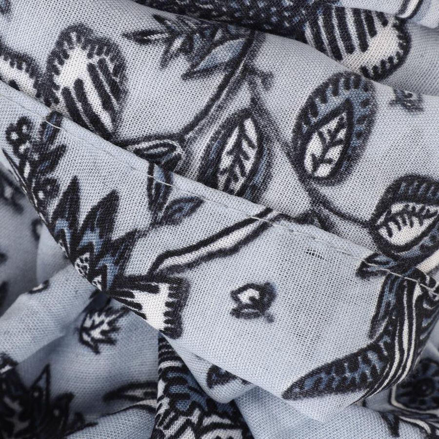 Women's White Viscose Scarf, , large image number null