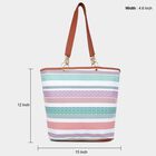 Women's Multicolour Polyurethane Tote Bag, , small image number null