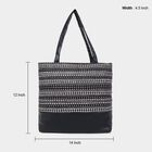 Women's Black Canvas Tote Bag, , small image number null