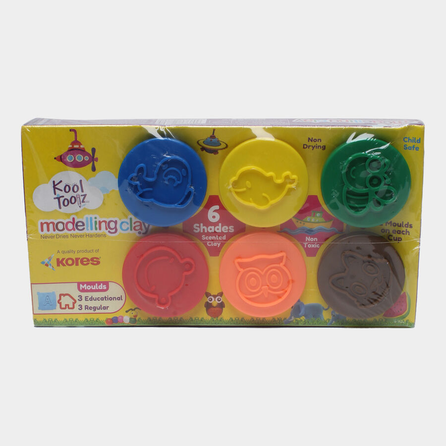 Modelling Clay Set, 6 Shades, , large image number null