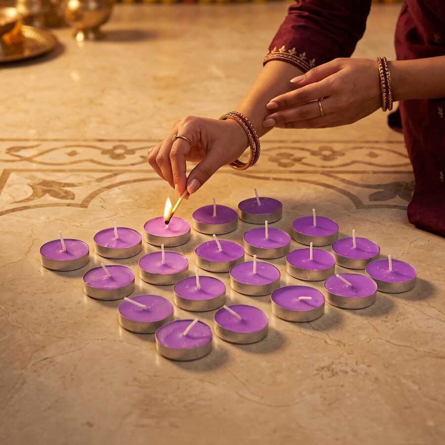 Fragranced Candels Set of 20Pcs, , large