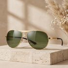 Men's Green Sunglasses, , small