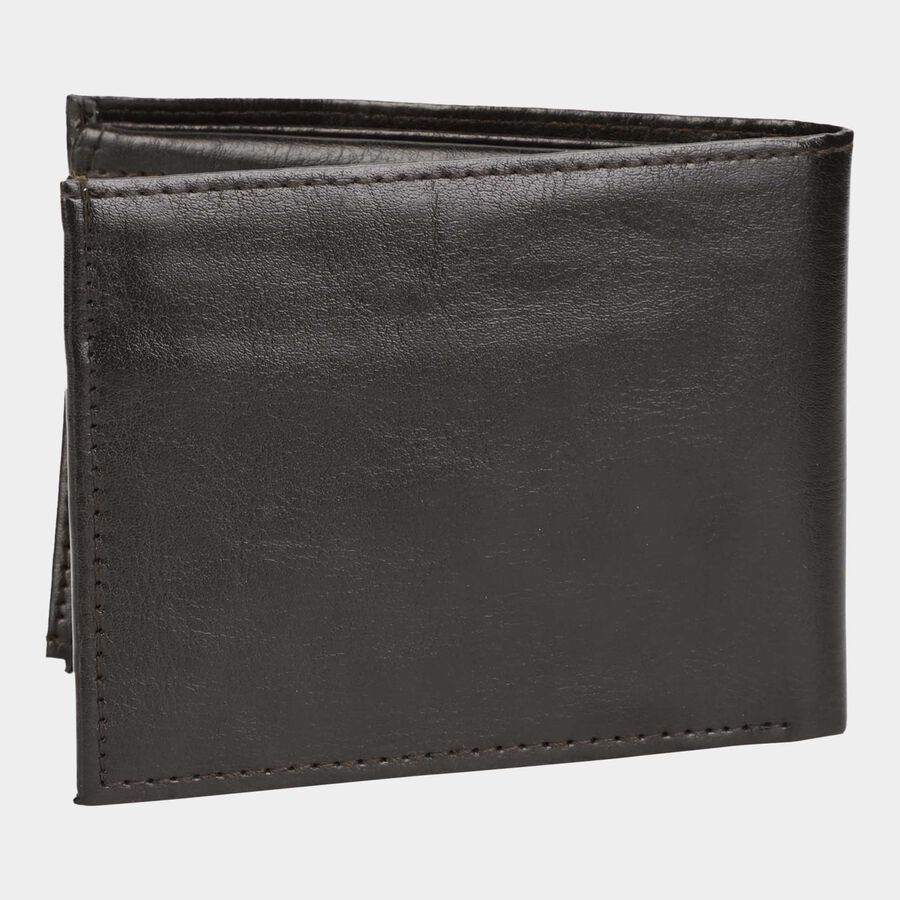 Men's Black Polyurethane Wallet, , large image number null