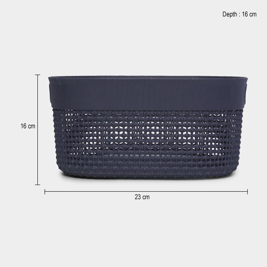 Grey Plastic Basket, , large