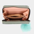 Women's Green Polyurethane Clutch Bag, , small