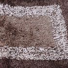Brown Solid Shaggy Doormat, , small image number null