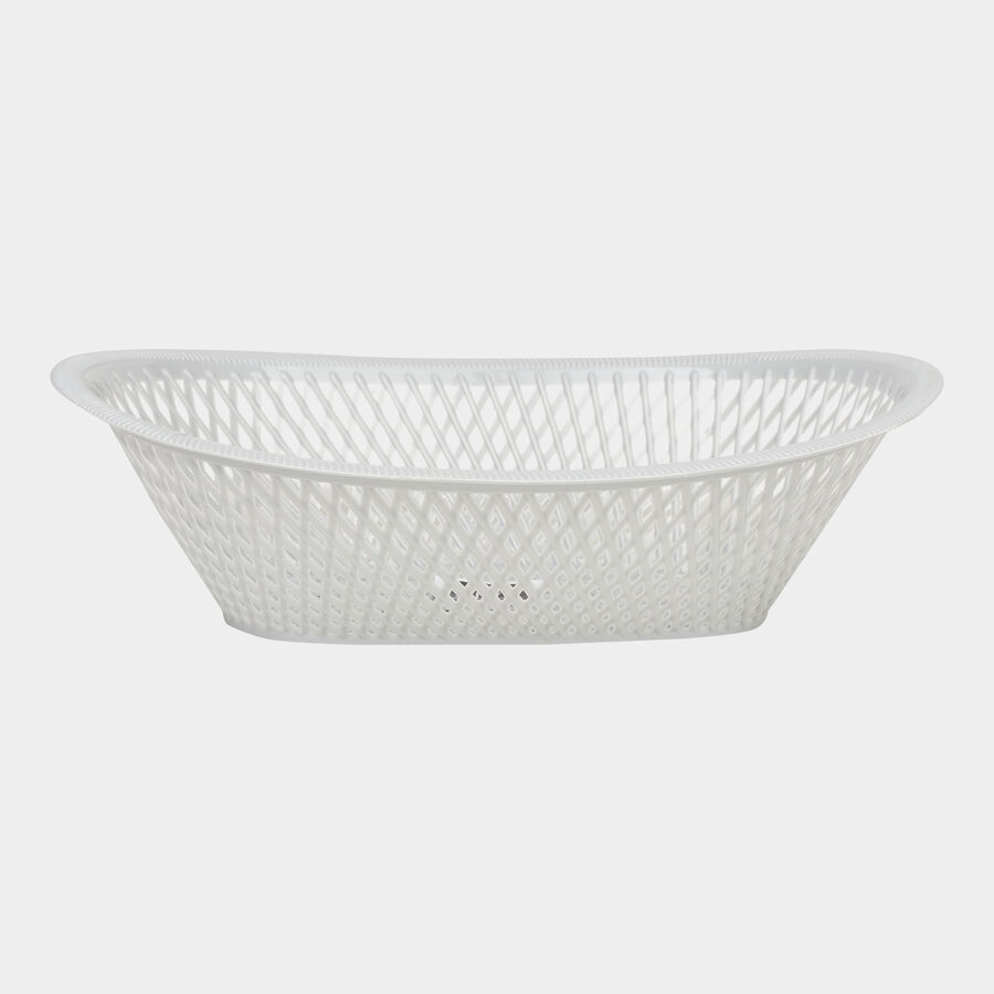 GreyLarge Plastic Basket, , large