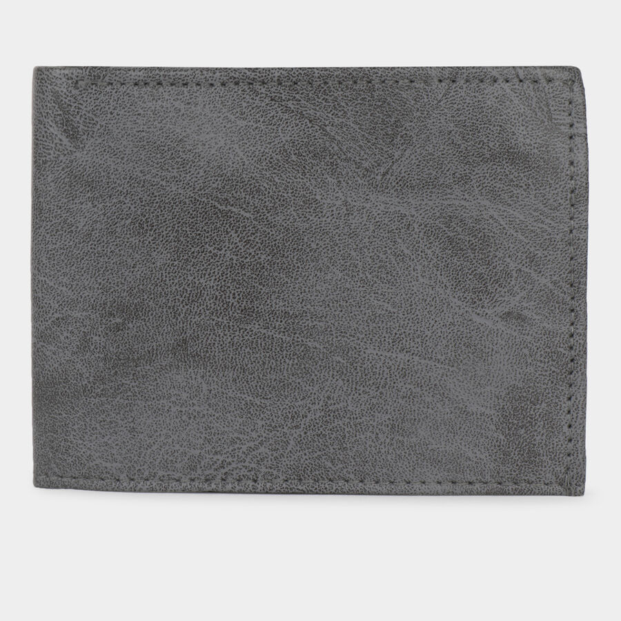 Men's Grey Polyurethane Wallet, , large image number null
