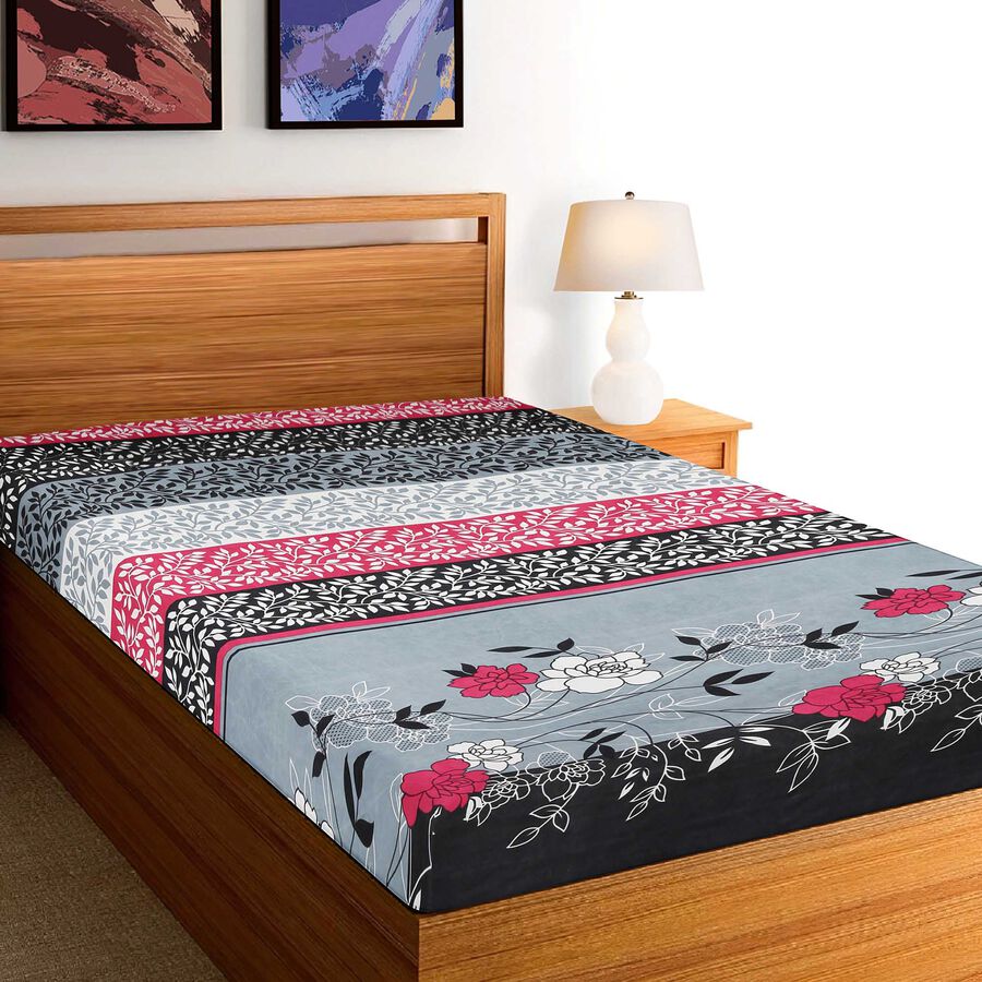 95 GSM Microfiber Single Bedsheet, , large image number null