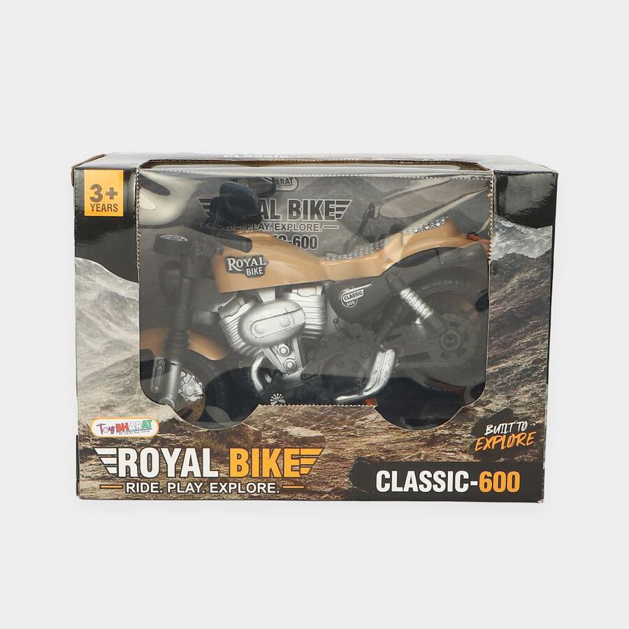 Kid's Royal Bike Classic-600 Plastic Toy Motorcycle, , large