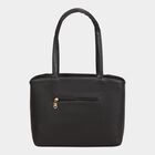 Women's Black Polyurethane Handbag, , small image number null