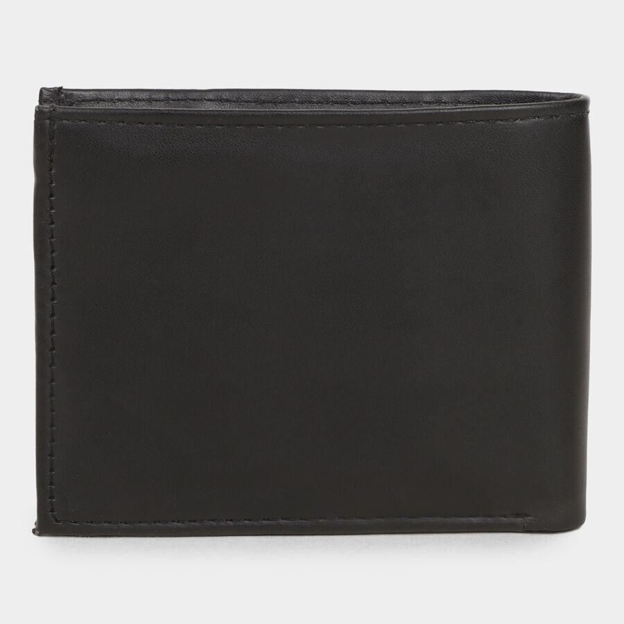 Black Polyurethane Wallet, , large
